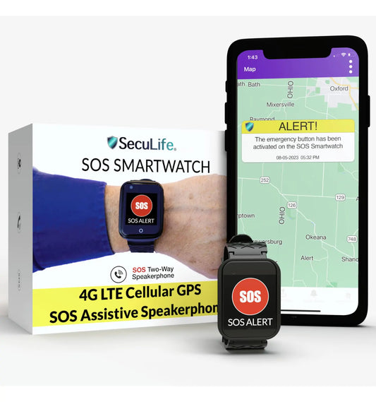 The SOS Smartwatch for Seniors is a reliable GPS bracelet designed to keep loved ones safe and connected. With built-in health monitoring, two-way calling, and 4G/5G LTE service, it provides peace of mind at home or on the go. Acting as both a medical ale